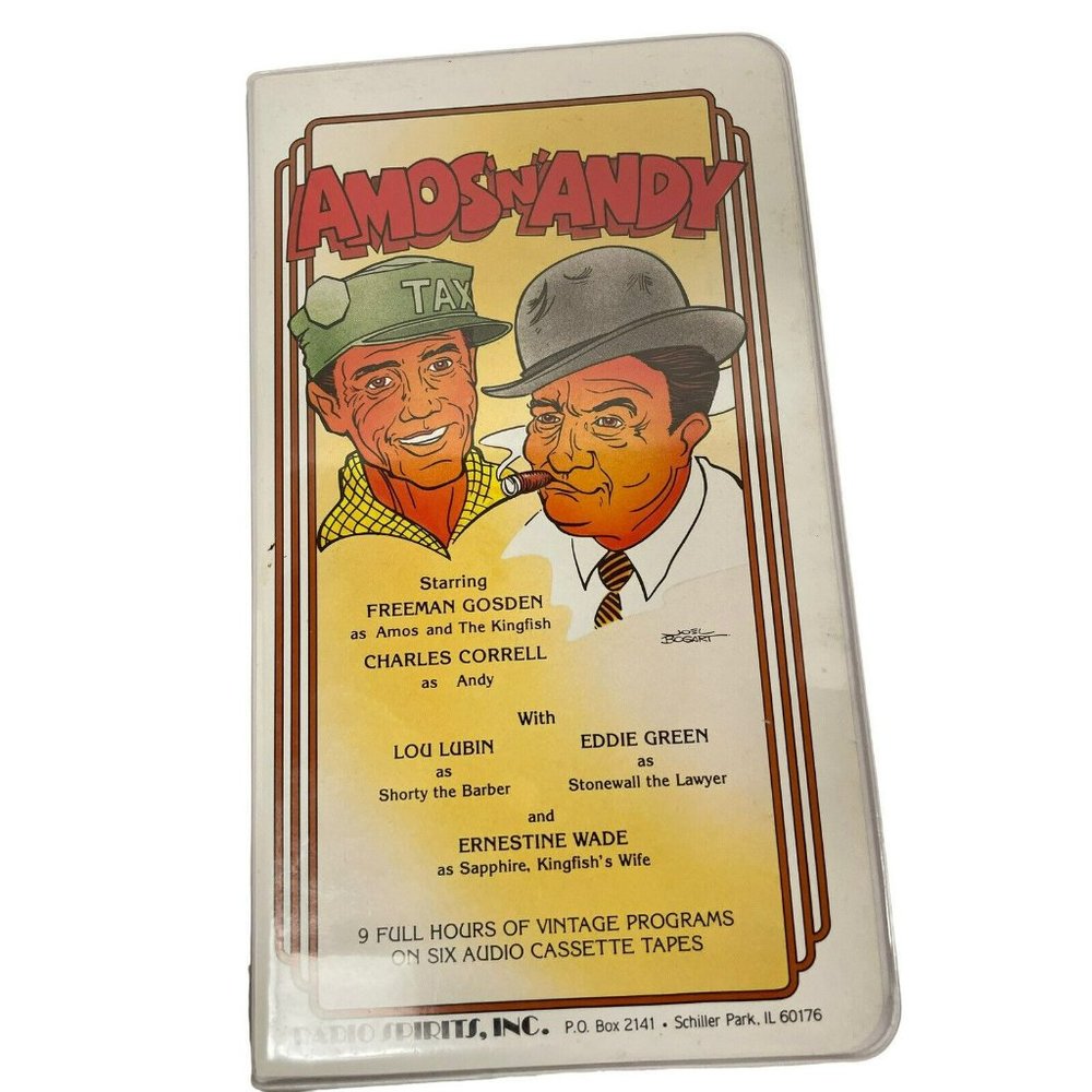 Radio Spirits Amos n Andy Audio Cassette Set OS 6 Tapes White Vintage 9 Hours